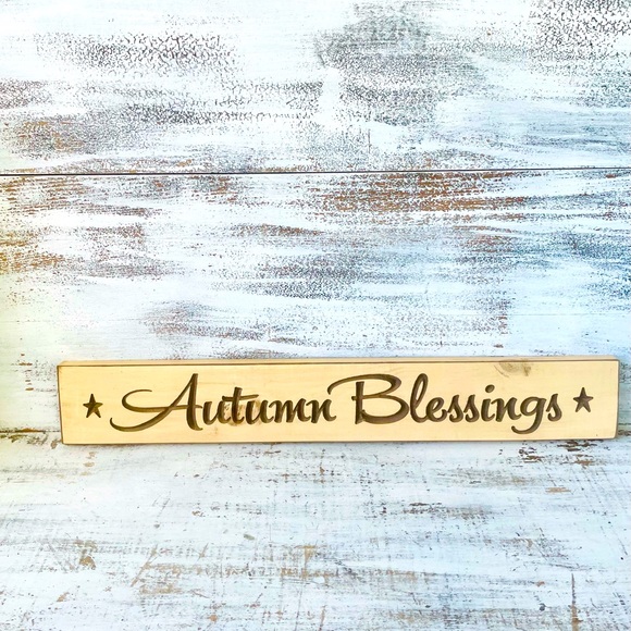 *Autumn Blessings Engraved Sign, 24” - Picture 1 of 11
